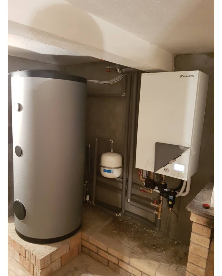 Realizácia tepelného čerpadla Daikin - Látky