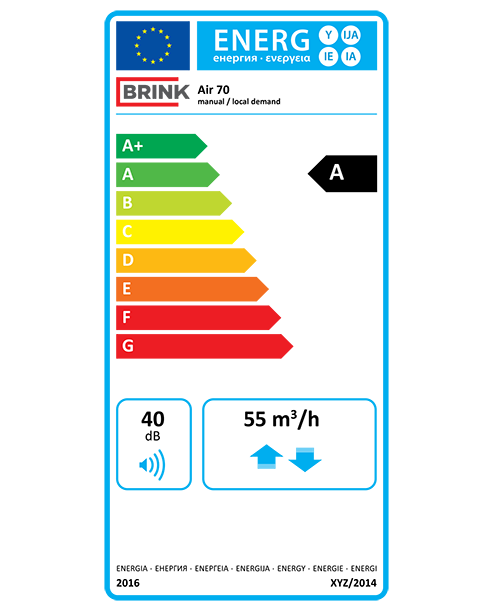 Lokálna rekuperácia BRINK Renovent AIR 70
