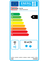 Lokálna rekuperácia BRINK Renovent AIR 70