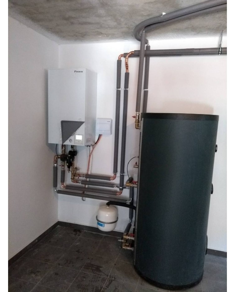 Realizácia tepelného čerpadla Daikin - Novoť
