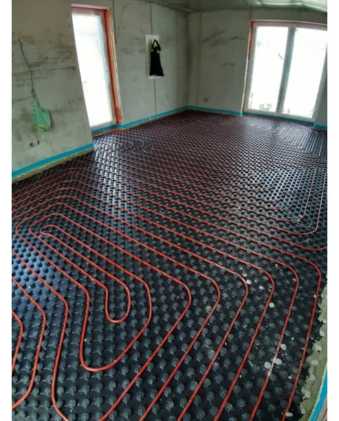 Realizácia podlahového vykurovania - Žilinská Lehota