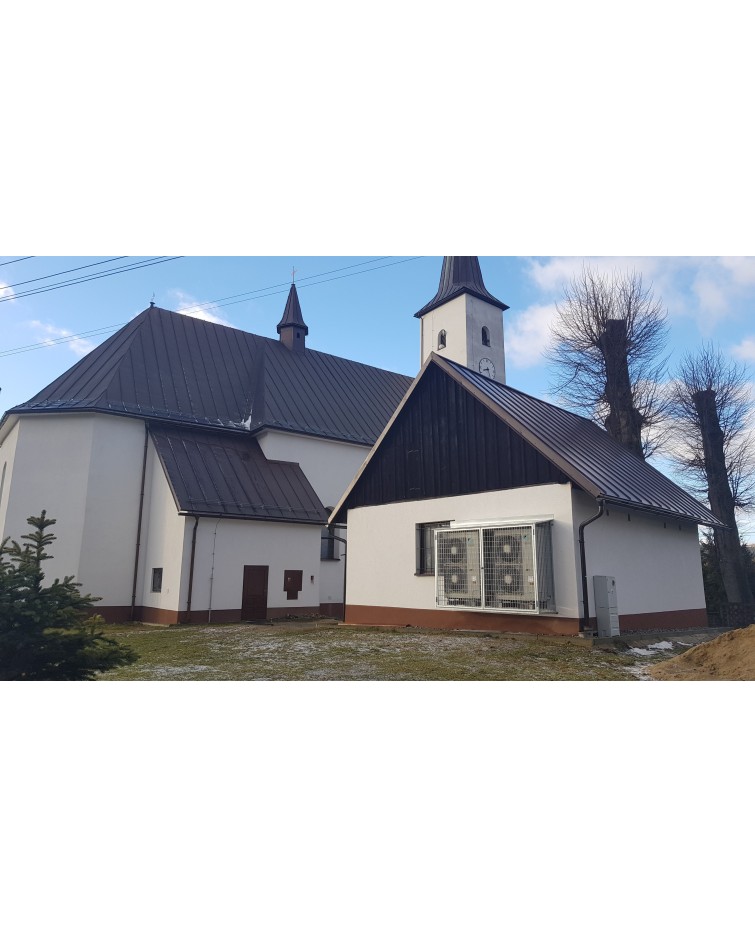 Realizácia tepelného čerpadla Daikin - kostol Zubrohlava