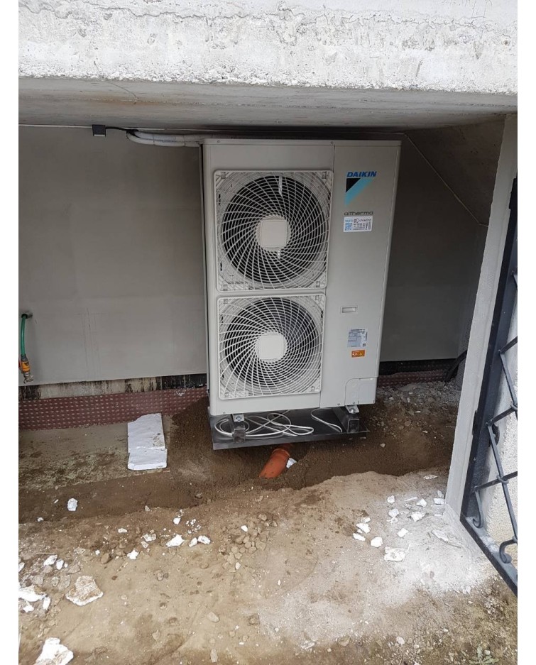 Inštalácia Tepelného čerpadla Daikin EHVX, Kolárovice okres Bytča