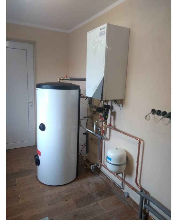 Inštalácia Nástenného tepelného čerpadla Daikin EHBX, Bodiná - Okres Považská Bystrica