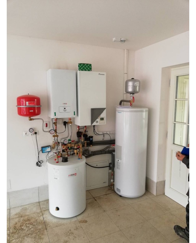 Inštalácia tepelného čerpadla Daikin EHBX, Teplička nad Váhom