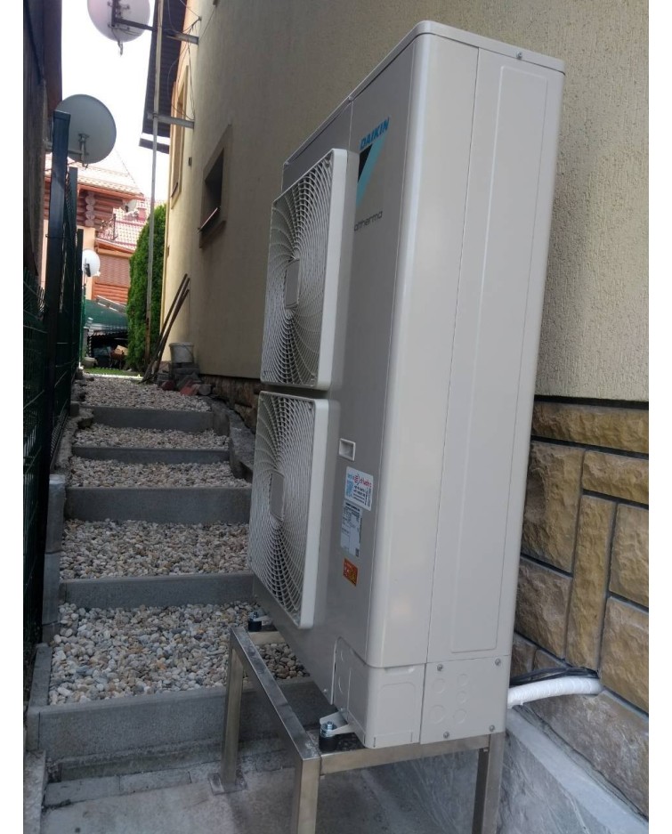 Inštalácia tepelného čerpadla Daikin EHBH, Čierne