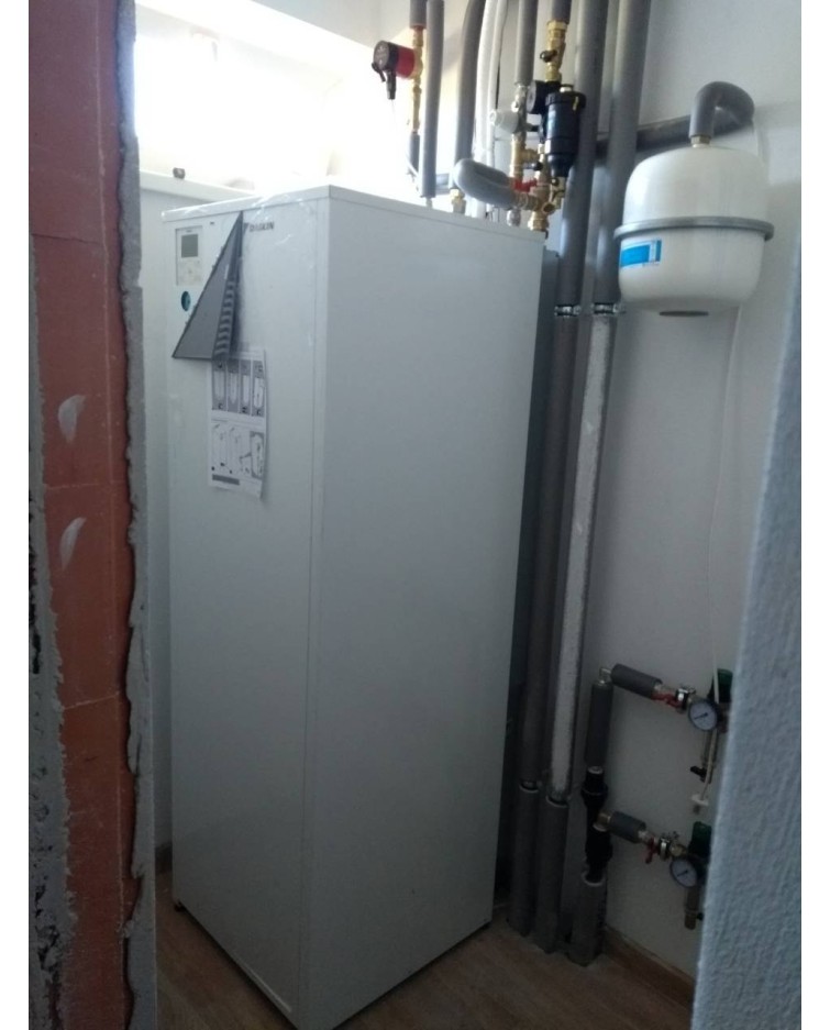 Inštalácia tepelného čerpadla Daikin EHVX, Záblatie - Okres Trenčín
