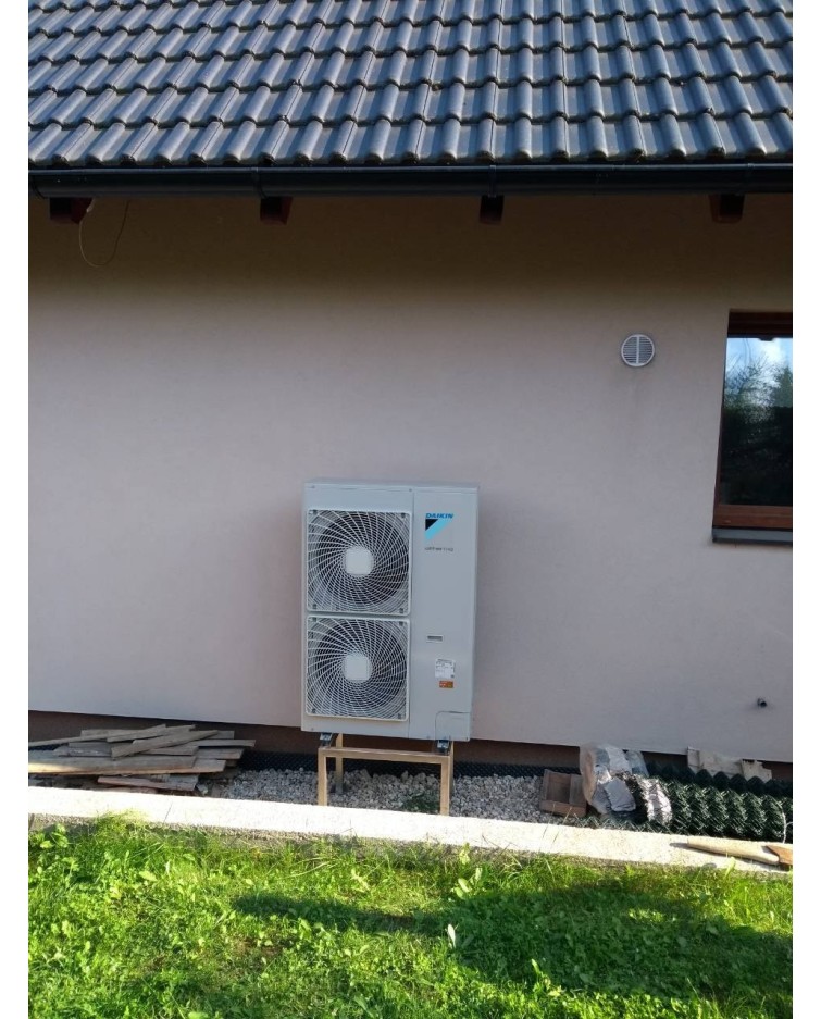 Inštalácia tepelného čerpadla Daikin EHVX, Podhorie, okres Banská Štiavnica