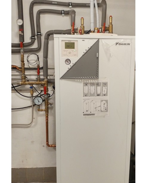 Inštalácia tepelného čerpadla Daikin EHVX, Martin