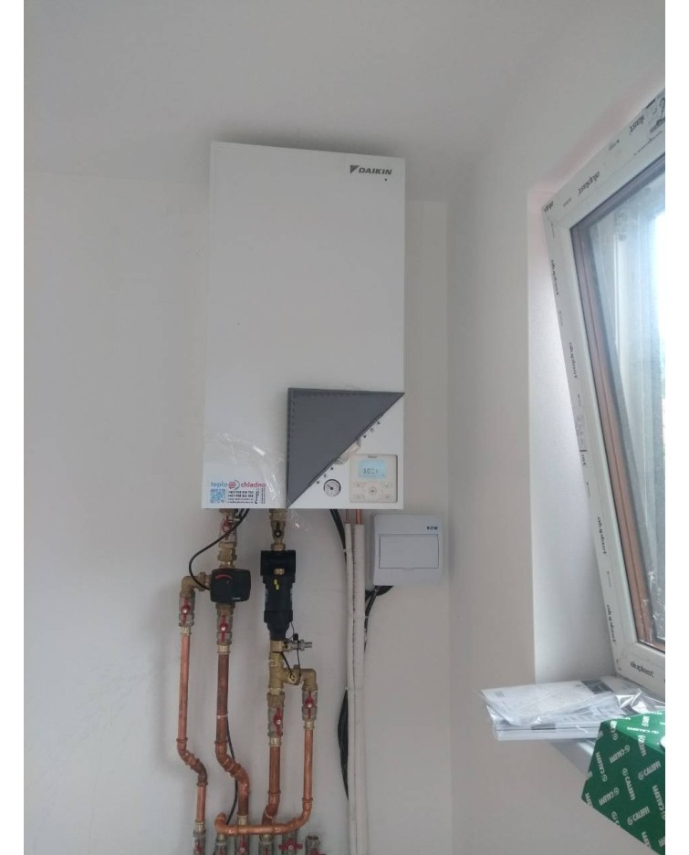 Inštalácia Nástenného tepelného čerpadla Daikin EHBX, Radôstka - Okres Čadca