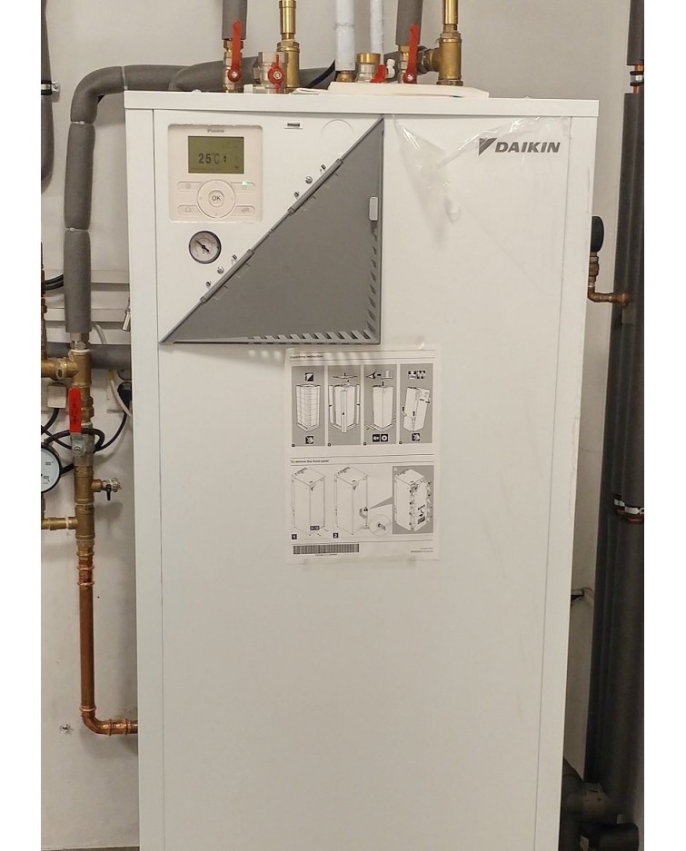 Inštalácia tepelného čerpadla Daikin EHVX, Petrovice
