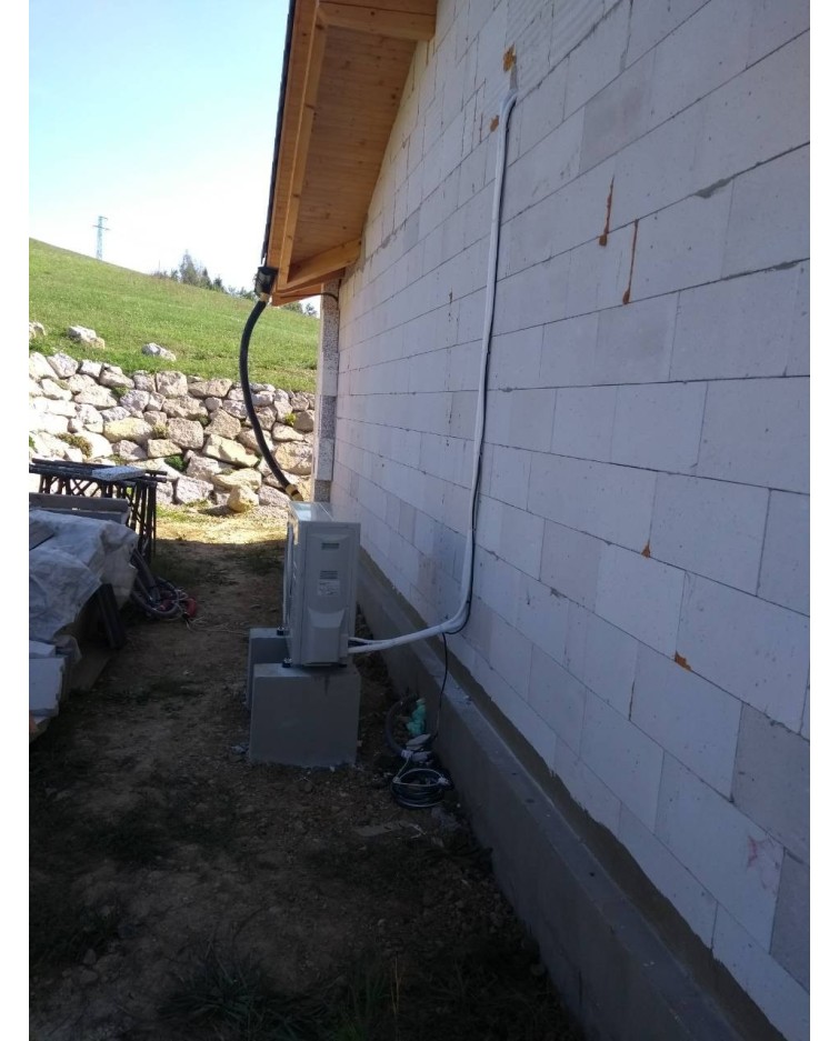 Inštalácia tepelného čerpadla Daikin EHVH, Jasenica