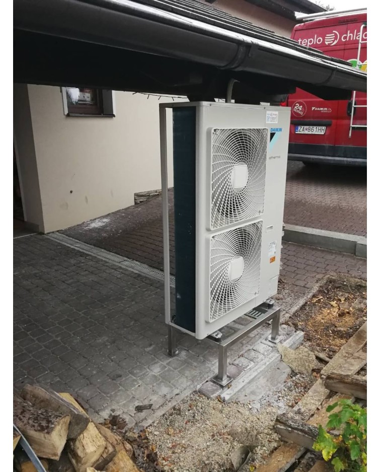 Inštalácia tepelného čerpadla Daikin EHBX, Záborie