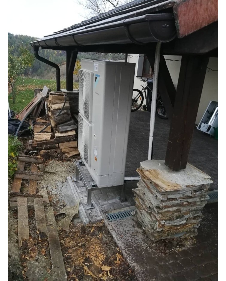 Inštalácia tepelného čerpadla Daikin EHBX, Záborie