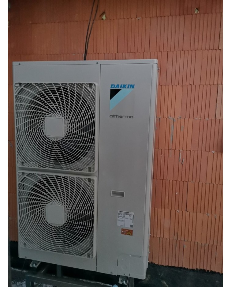 Inštalácia tepelného čerpadla Daikin EHVX, Martin