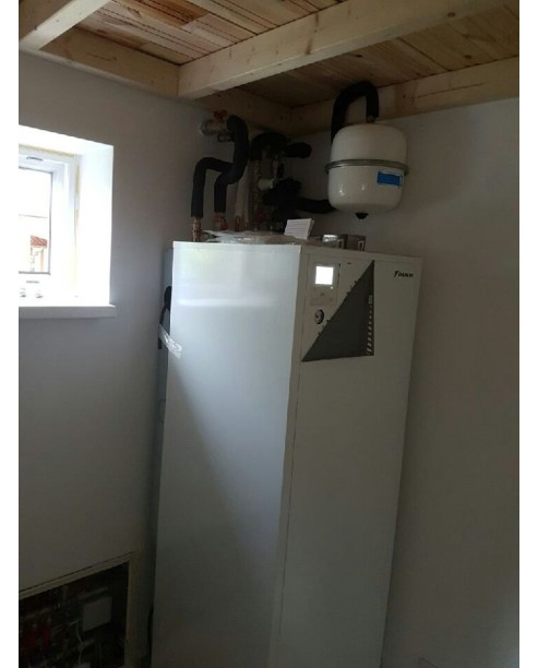 Inštalácia tepelného čerpadla Daikin EHVX, Turčianska Štiavnička
