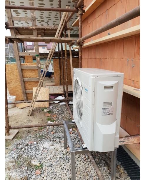 Inštalácia tepelného čerpadla Daikin EHVX, Nededza