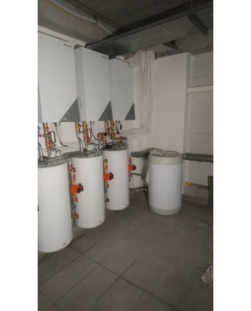 Inštalácia tepelného čerpadla Daikin EHBX, GGT hala