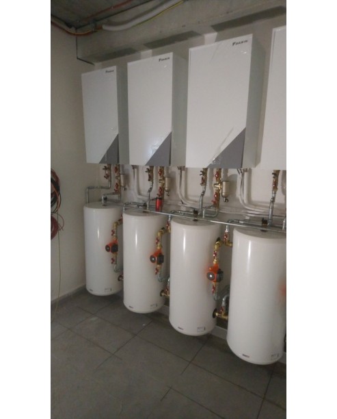Inštalácia tepelného čerpadla Daikin EHBX, GGT hala