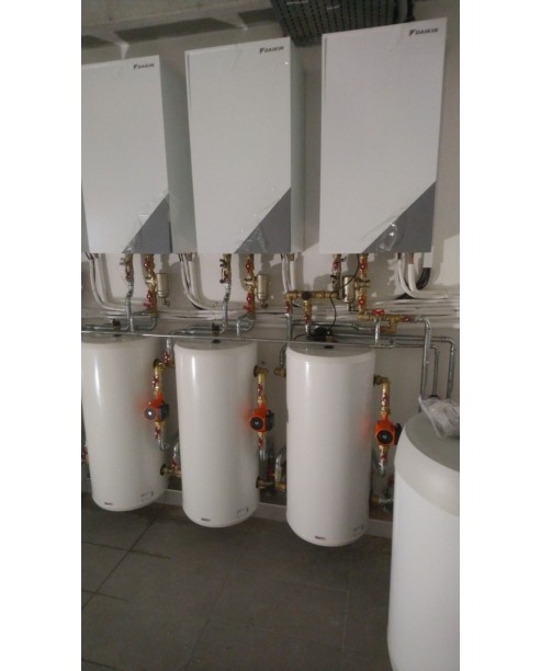 Inštalácia tepelného čerpadla Daikin EHBX, GGT hala