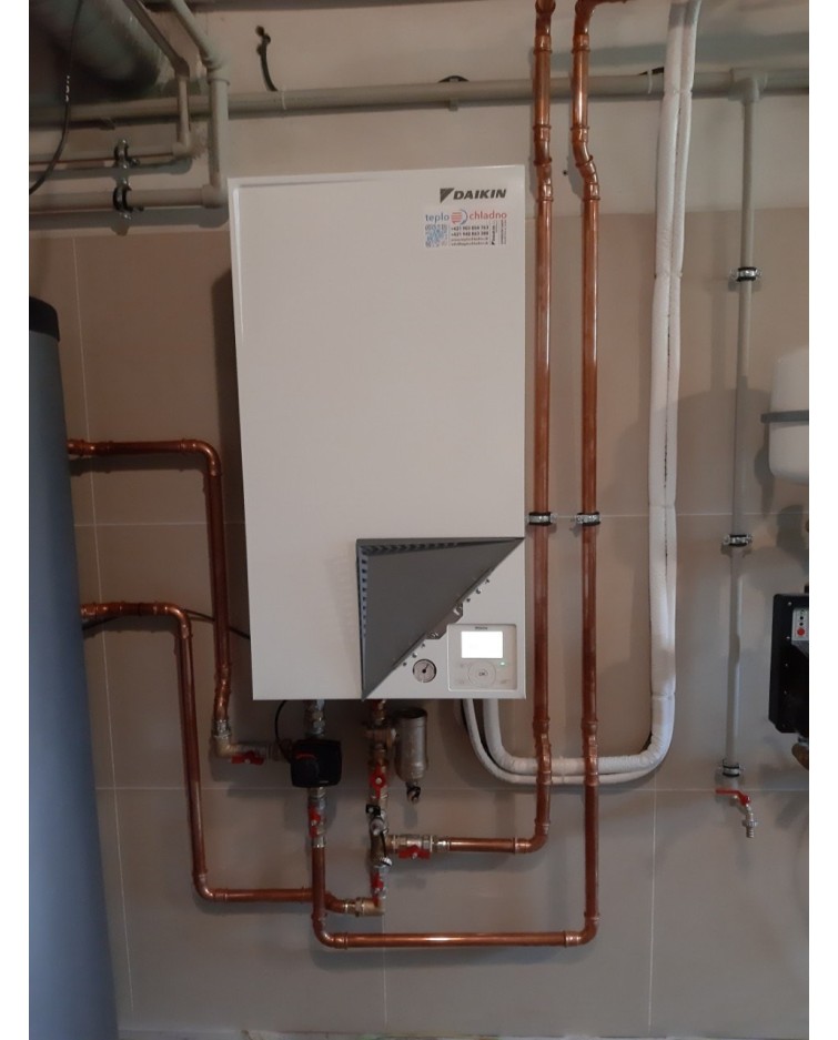 Inštalácia tepelného čerpadla Daikin EHBH, Snežnica