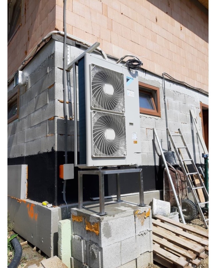 Inštalácia tepelného čerpadla Daikin EHBH, Snežnica