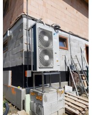 Inštalácia tepelného čerpadla Daikin EHBH, Snežnica