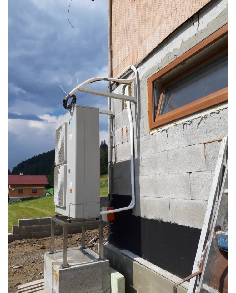 Inštalácia tepelného čerpadla Daikin EHBH, Snežnica