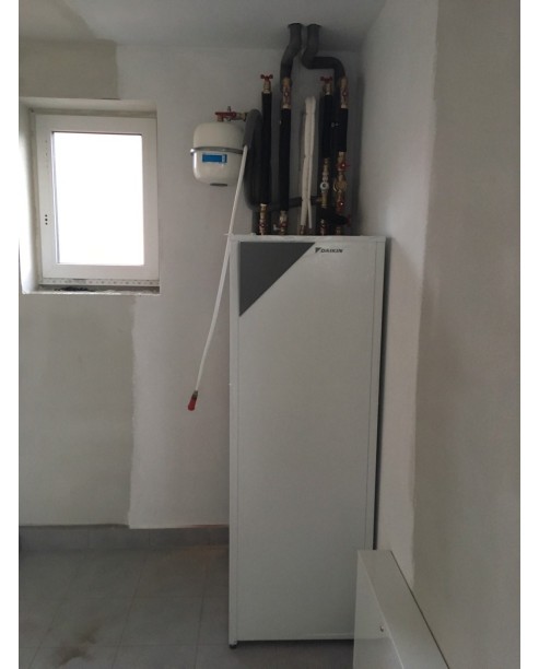 Inštalácia tepelného čerpadla Daikin EHVX, Teplicka nad Váhom