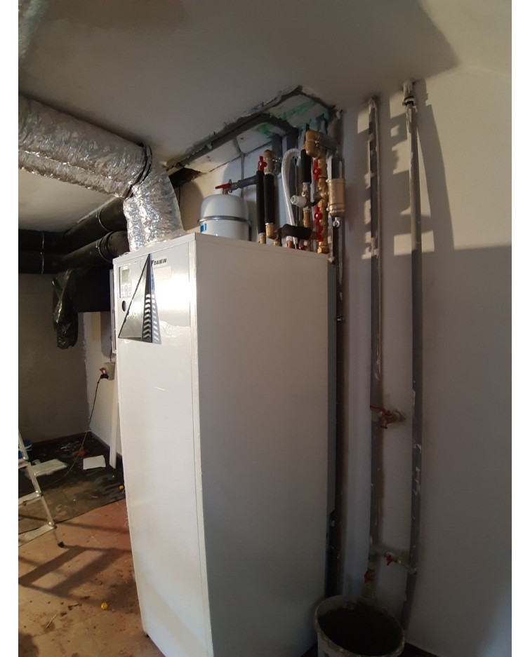 Inštalácia tepelného čerpadla Daikin EHVX, Žilinská Lehota