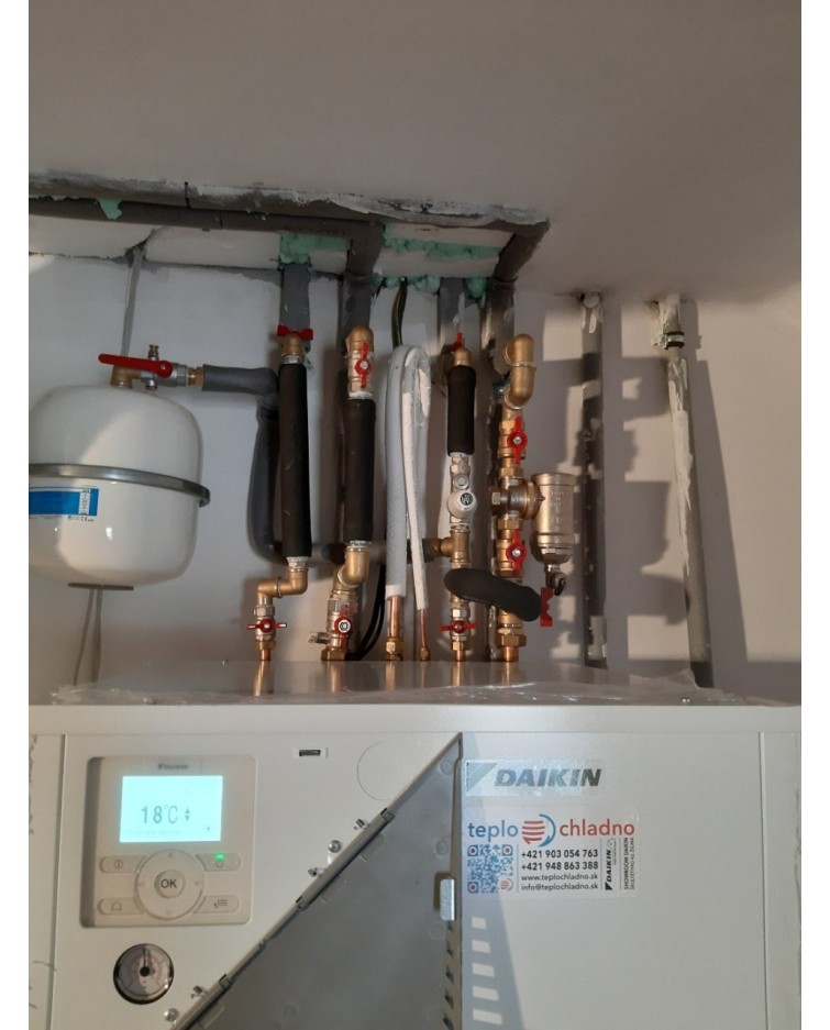 Inštalácia tepelného čerpadla Daikin EHVX, Žilinská Lehota
