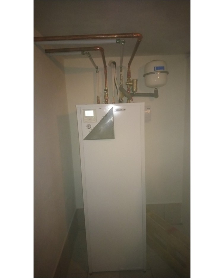 Inštalácia tepelného čerpadla Daikin EHVX, Klin