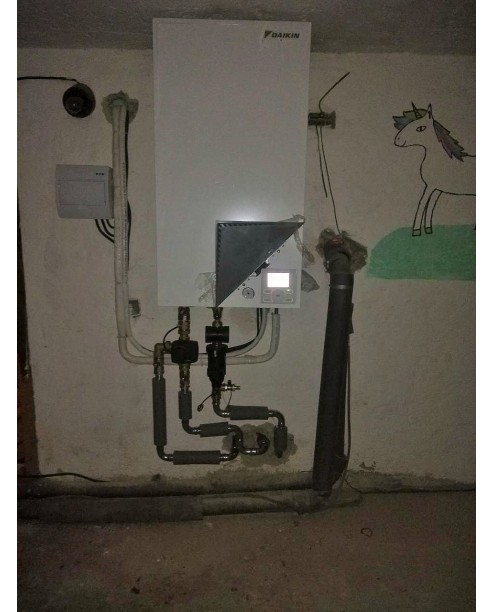 Inštalácia tepelného čerpadla Daikin EHBH, Oblazov