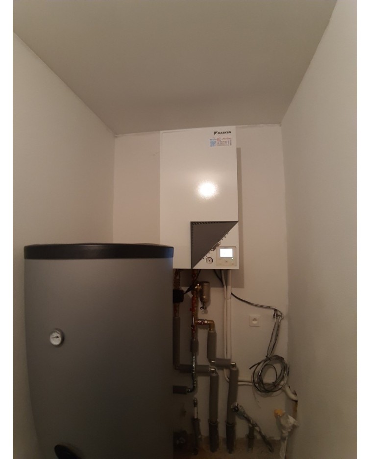 Inštalácia tepelného čerpadla Daikin EHBX, Petrovice