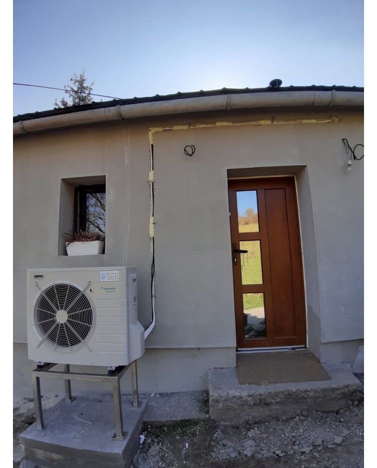 Inštalácia tepelného čerpadla Daikin EHVH, Olešná