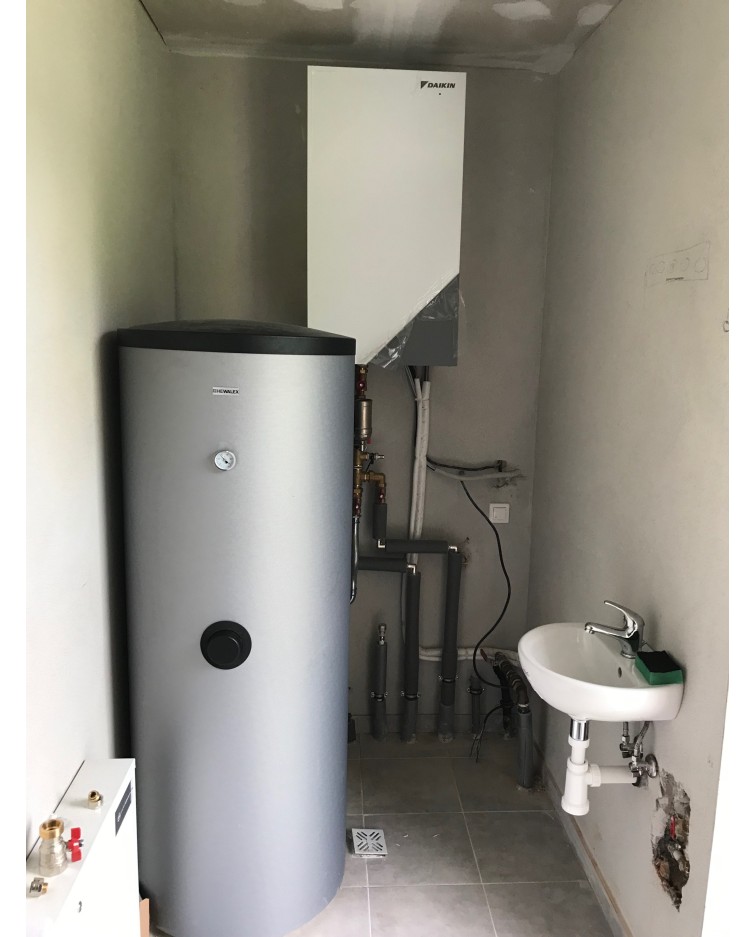 Inštalácia tepelného čerpadla Daikin EHBX, Petrovice