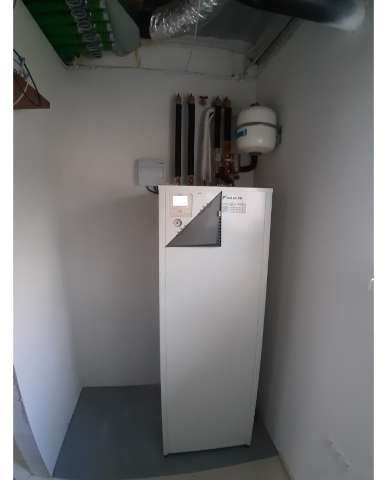 Inštalácia tepelného čerpadla Daikin EHVX, Teplička n.V