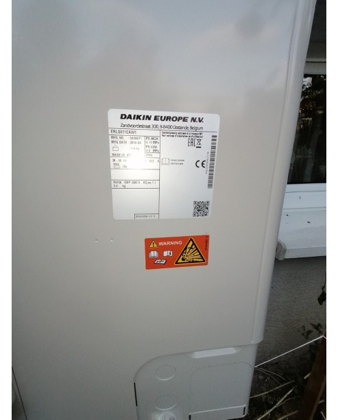 Inštalácia tepelného čerpadla Daikin EHBH, Novoť