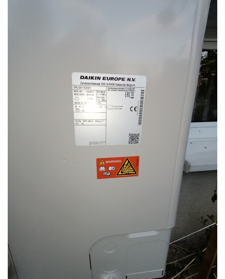 Inštalácia tepelného čerpadla Daikin EHBH, Novoť