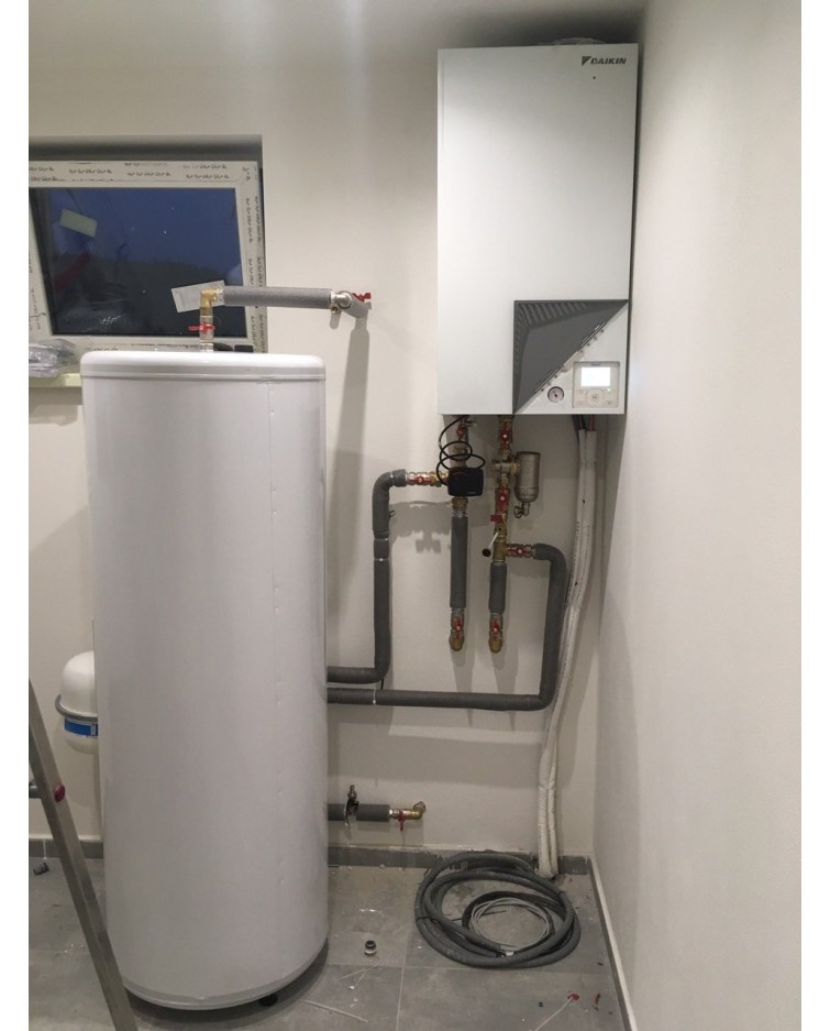 Inštalácia tepelného čerpadla Daikin EHBX, Hubová