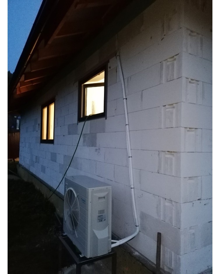 Inštalácia tepelného čerpadla Daikin EHVX, Petrovice