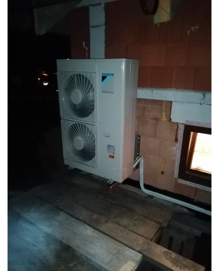 Inštalácia tepelného čerpadla Daikin EHBX, Zakamenné