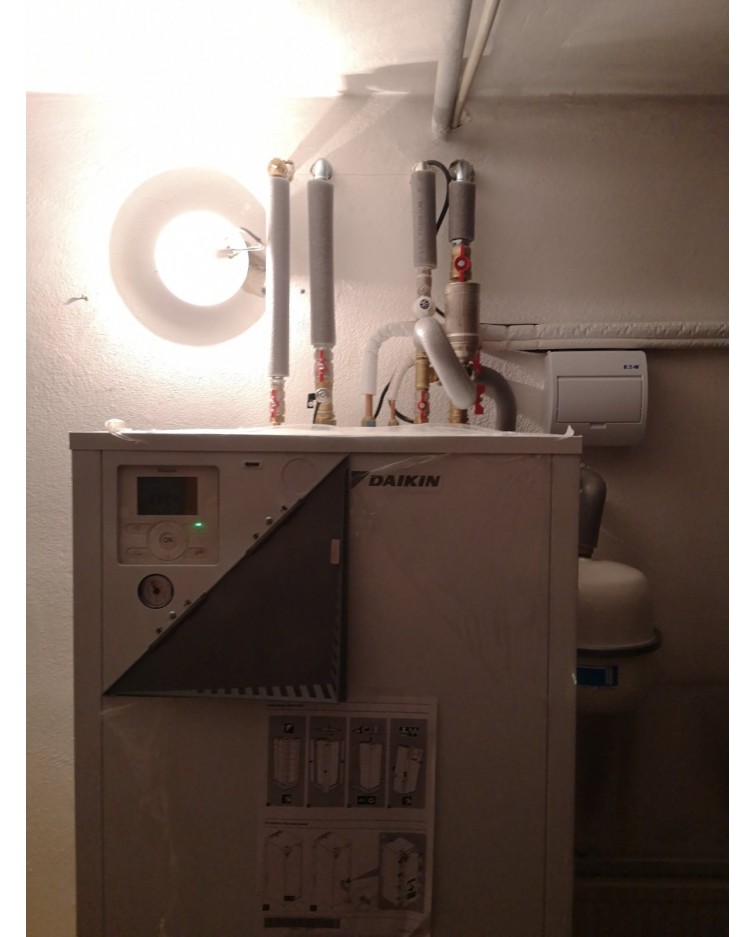 Inštalácia tepelného čerpadla Daikin EHVX, Veličná