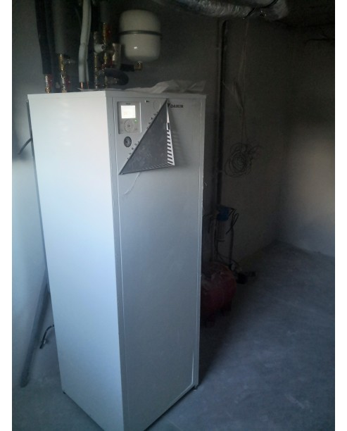 Inštalácia tepelného čerpadla Daikin EHVX, Brezany
