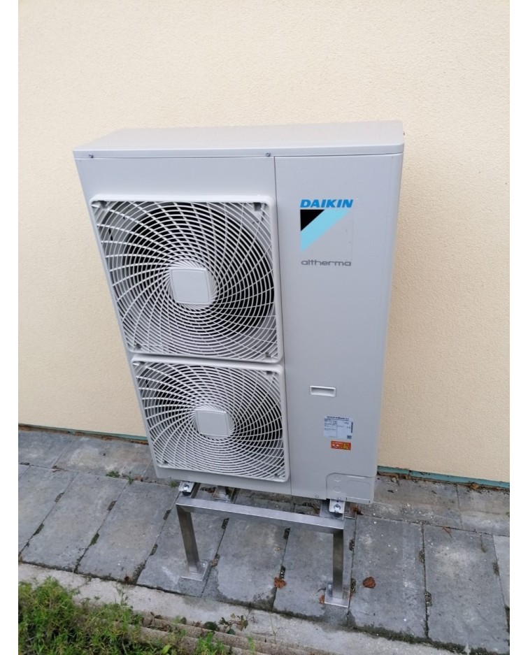 Inštalácia tepelného čerpadla Daikin EHBX, Rakša