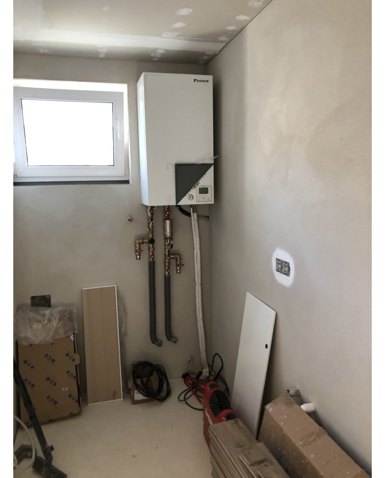 Inštalácia tepelného čerpadla Daikin EHBX, Turie