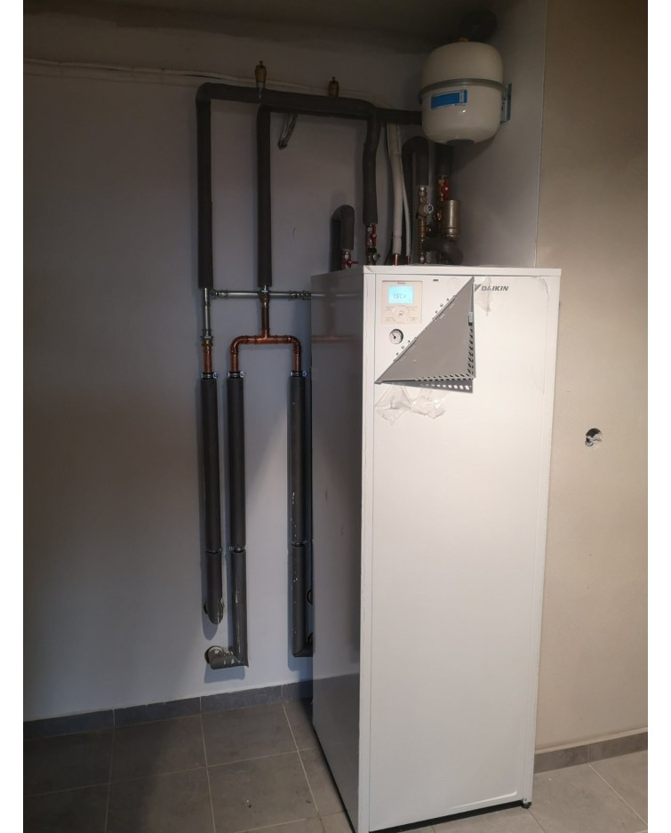 Inštalácia tepelného čerpadla Daikin EHVX, Sverepec