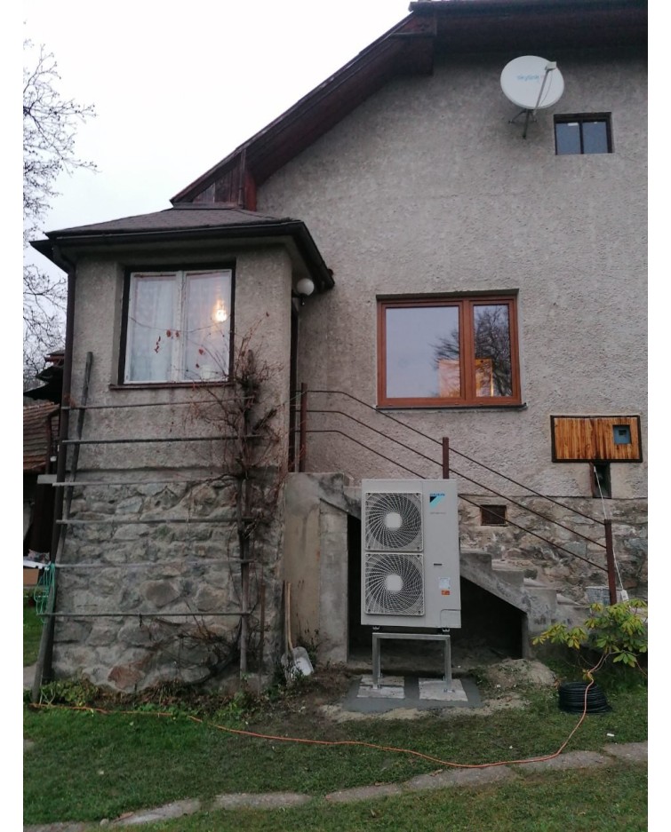 Inštalácia tepelného čerpadla Daikin EHBX, Turčianske Kľačany