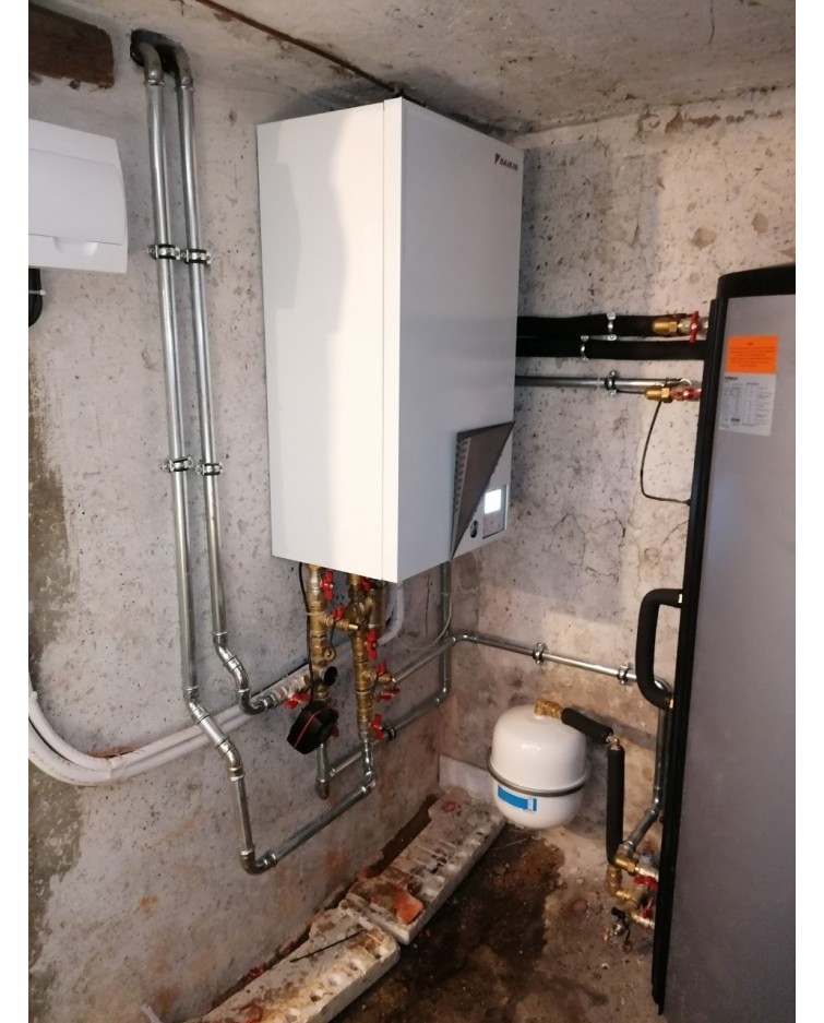 Inštalácia tepelného čerpadla Daikin EHBX, Turčianske Kľačany