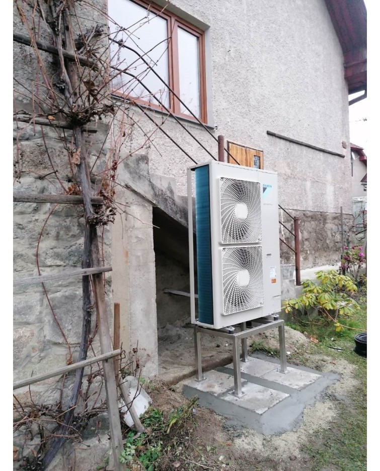 Inštalácia tepelného čerpadla Daikin EHBX, Turčianske Kľačany